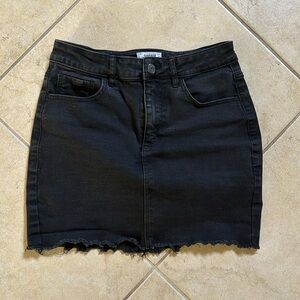 Black Jean stretchy skirt